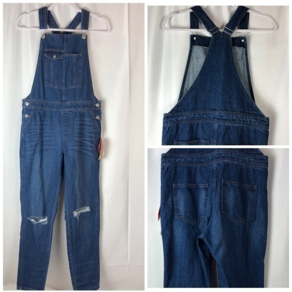 NET FASHIONS Size “36” Denim Overalls. NWT.